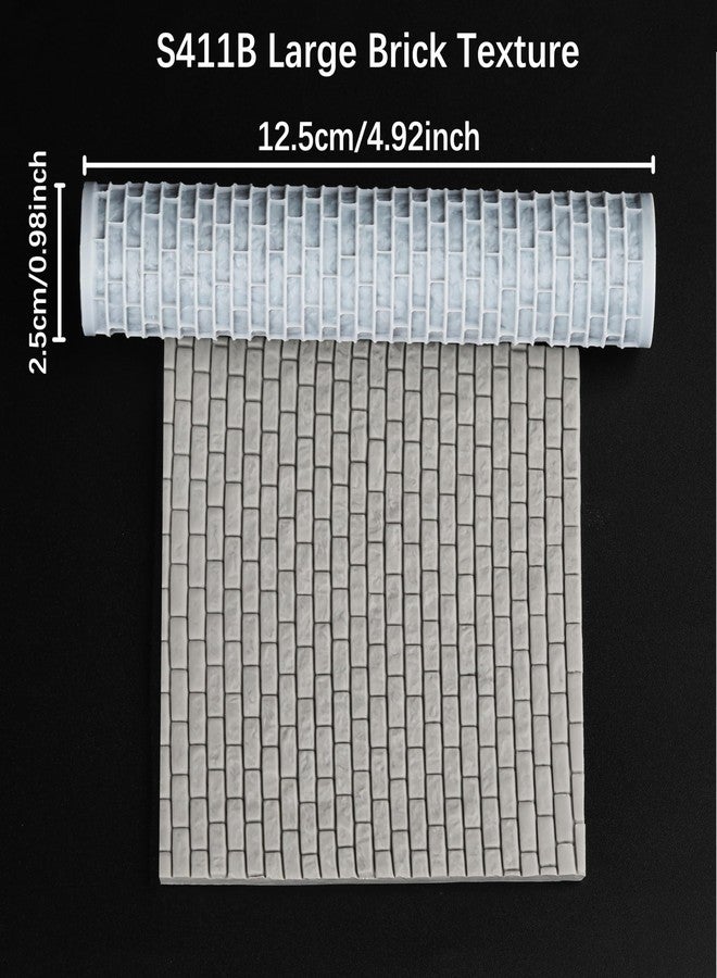 AUSPDICE Texture Roller - Expertly Crafted Board Game Accessory for D&D 28mm Miniature,DND Terrain, Dungeons and Dragons, TTRPG Tabletop Miniatures S411-B Large Brick Texture - Image 2